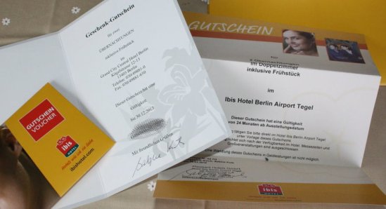 Wettbewerbgewinn bei Verlosung Hommage  Berlin Tegel gesponsort vom ibis Airport Hotel Berlin